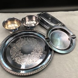 New York State Police Conference Ashtray, Plate, Butter Dish And FBI NAA NY, President Of BPW Engraved Cup