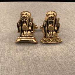 Swank Signed Cufflinks Oriental Influence