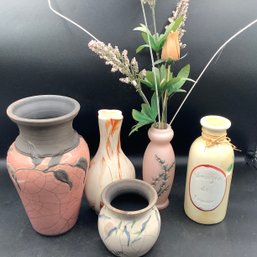 5 Small Vases, A Few Signed