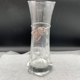 Maria Cristina Sterling Leaf Wrapped Vase, Label Attached, Made In Italy
