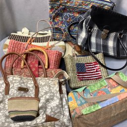 Casual Purses, Liz Claiborne, Straw, Relic, MaggiB And Other Summer Florida Style Totes