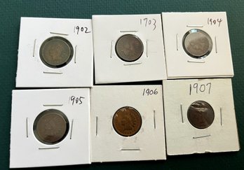 Indian Head Coin Lot From 1890 To 1896 Good To Fine Quality