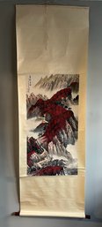 Chinese Scroll Of Watercolor Painting