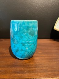 Blue Mug, Signed On The Bottom