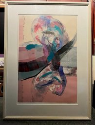 Gorgeous Modern Abstract Vintage Serigraph, Pencil Signed, Limited Edition Number