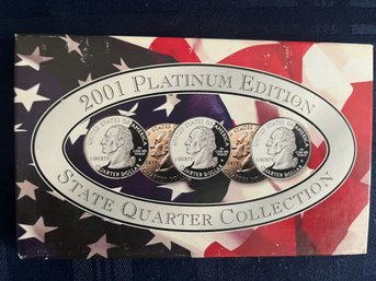 2001-P Platinum Edition State Quarter Collection W/Box BU