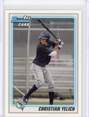Christian Yelich 1st Bowman Rookie Card