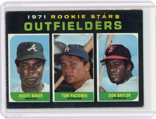 1971 Topps Baseball Dusty Baker Don Baylor High # Rookie Card Short Print Scarce
