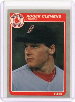 1985 Fleer Baseball Roger Clemens Rookie Card