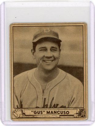 Vintage 1940 Play Ball Baseball Card Gus Mancuso
