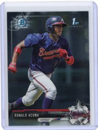 RONALD ACUNA JR 1st BOWMAN Chrome Rookie Card