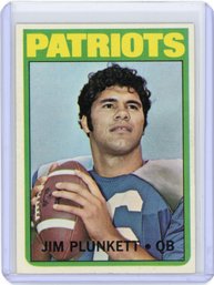 1972 TOPPS JIM PLUNKETT Rookie Football Card