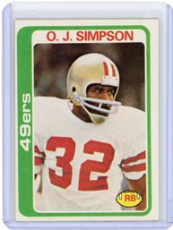 1978 Topps OJ SIMPSON Football Card