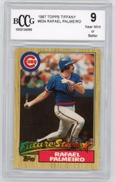 Graded BGS Near Mint 9 Topps Tiffany Rafael Palmeiro Baseball Rookie Card