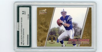 Peyton Manning Football Rookie Card Graded Mint 9