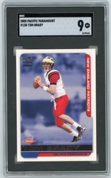 2000 Pacific Tom Brady Rookie Card Graded SGC Mint 9