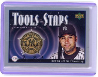 Derek Jeter Game Used Bat Baseball Card #d To 250