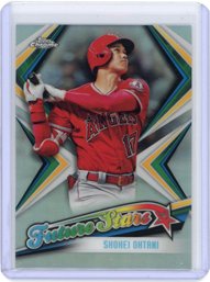 Shohei Ohtani Baseball Chrome Refractor Rookie Card