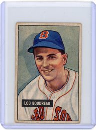 1951 Bowman Lou Boudreau Baseball Card