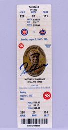 Tom Glavines 300th Win Autographed Baseball Game Ticket