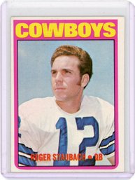 1972 Topps Roger Staubach ROOKIE Football Card