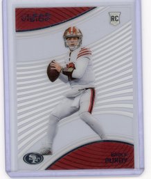 Brock Purdy Clear Vision Football Rookie Card