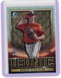 Gunnar Henderson Bowman Chrome Mega Box Bowman Iconic Baseball Rookie Card