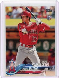 Shohei Ohtani Rookie Debut Baseball Rookie Card