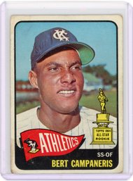 1965 Topps Bert Campaneris Baseball Rookie Card