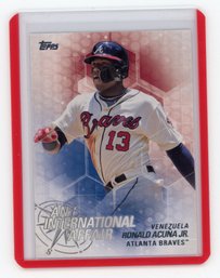 Ronald Acuna International Affair Baseball Rookie Card