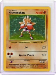 1999 Hitmonchan Holo Pokemon Card