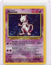 1999 Mewtwo Holo Pokemon Card