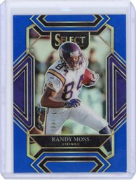 Randy Moss Blue Select Prizm Football Card #'d To 99