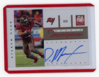 Doug Martin Autographed Acetate Football Rookie Card