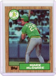 1987 Topps Mark McGwire Baseball Rookie Card