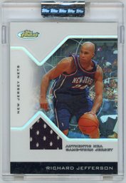 Richard Jefferson Game Worn Jersey Refractor Basketball Card #'D To 179