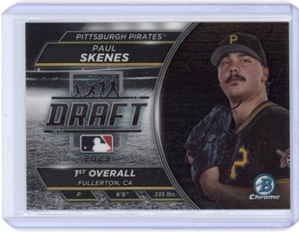 Paul Skenes Draft Night Insert Bowman Chrome Baseball Rookie Card