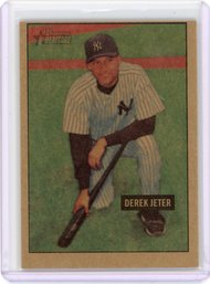 Derek Jeter Bowman Heritage Mahogany Baseball Card