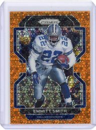 Emmitt Smith Orange Disco Prizm Football Card