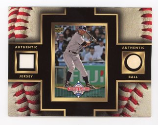 Ichiro Upper Deck Authentic Ball And Authentic Jersey Baseball Card