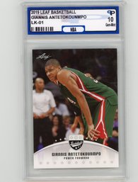 Giannis Antetokounmpo Basketball Card Graded Gem Mint 10