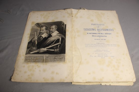 Antique Giftbook - Portraits Of Leading Reformers, 1851