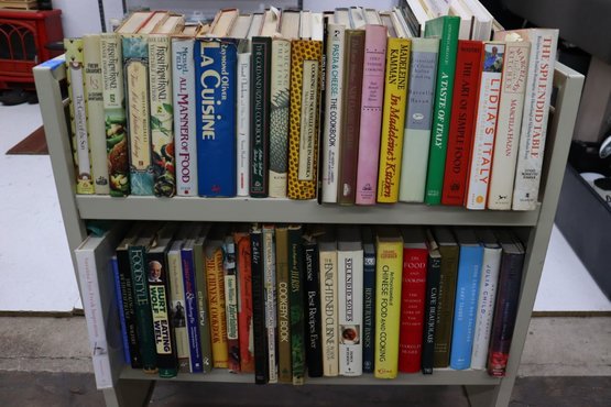 Big Book Lot RACK #b: Two Full Shelves...Featuring Harold McGee & Raymond Oliver!