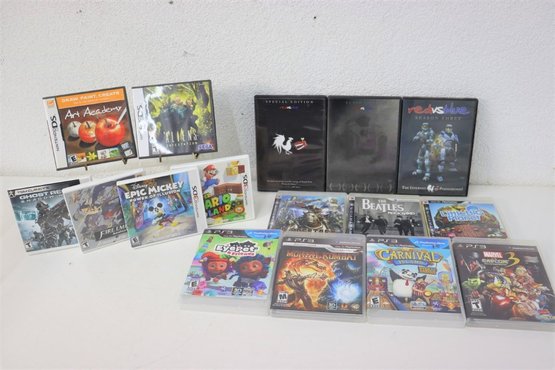 Group Lot Of PlayStation And Nintendo Computer Games