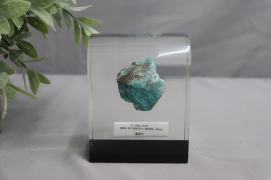 Stone From King Solomon's Mine In A Epoxy Resin