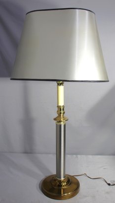 Brass And Brushed Metal Lamp