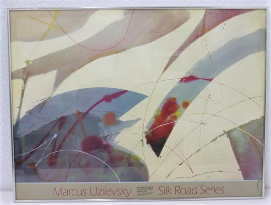 October 1984 Gallery Show Poster For Marcus Uzilevsky Silk Road Series, Framed