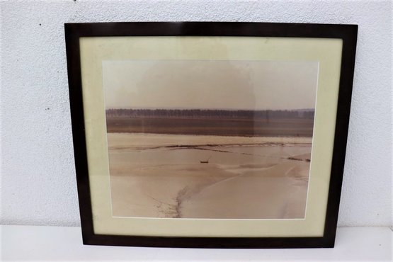 Framed Pine Barrens  Sepia Tone Photograph