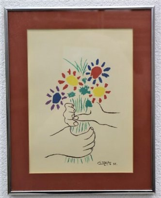 Pablo Picasso Bouquet Of Peace Print