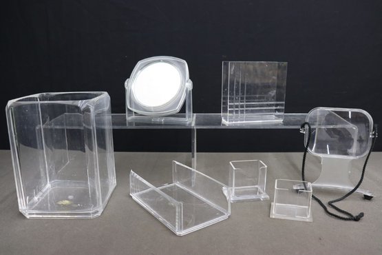 Group Lot Of Lucite And Acrylic Small Items